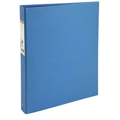 Immagine di Exacompta 51981E 1 Raccoglitore Foderato in Cartoncino Bicolore Riciclato Forever 4 Anelli Tondi 30 mm Dorso 40 F.to Esterno 26x32 cm per A4 Colore Azzurro