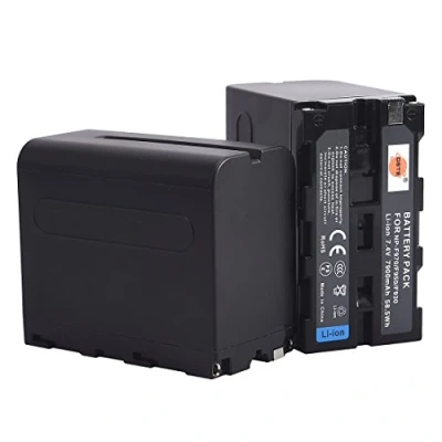 Immagine di DSTE 2X NP F970 Batteria di ricambio compatibile con F930 F950 F960 e Sony CCD SC55 SC65 TR67 TR76 TR87 TR516 TR5555