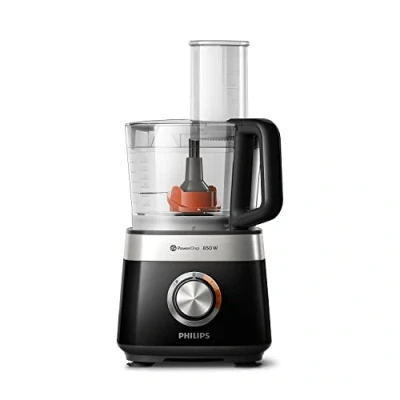 Immagine di Philips Robot da Cucina Compatto 800W, 29 Funzioni, Recipiente 2.1L, PowerChop, Lama in Acciaio Inossidabile (HR7510/10)