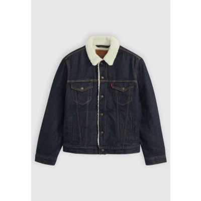 Immagine di Levi&#039;s Trucker Giacca di jeans, Uomo, Taglia: Medium, Give it a rinse sherpa