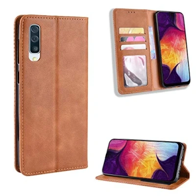 Immagine di Jielangxin Cover per Samsung Galaxy A70,Custodia in Pelle Custodia SM A705MN/DS A70 2019 / A705FN/DS A705F/DS A705MN A705YN A7050 Case Brown