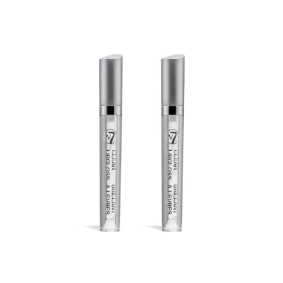 Immagine di W7 Applicatore Lucidalabbra Lipgloss liquido trasparente morbido Finitura non appiccicosa e lucida Confezione da 2