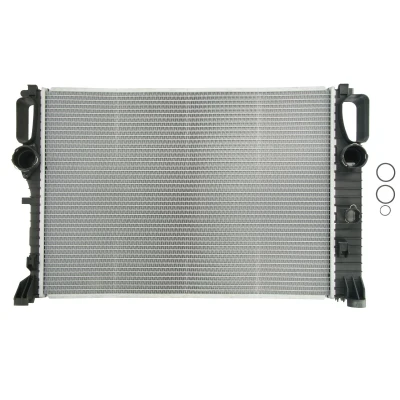 Immagine di NISSENS 62797A Radiatore motore Alluminio 640 459 32 Alette di raffreddamento saldate MERCEDES BENZ: Classe E Sedan, T modell, CLS Coupe