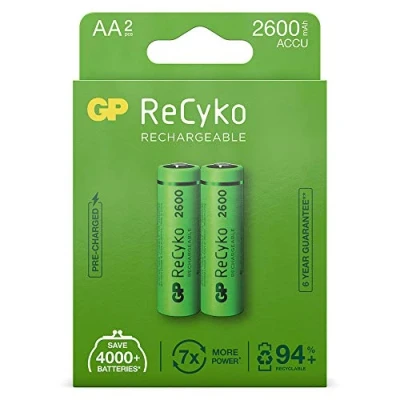 Immagine di GP Batteries GPRCK260AA776C8 Batteria ricaricabile Stilo (AA) NiMH 2600 mAh 1.2 V 2 pz.