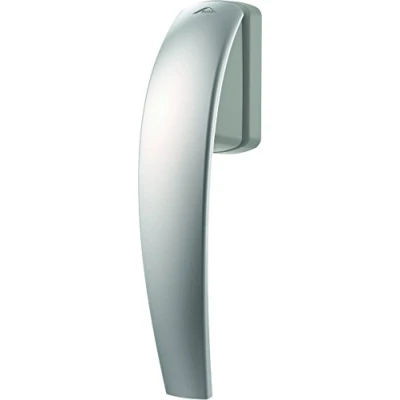 Immagine di Maniglia Roto Swing standard con logo, argento naturale, lunghezza perno 32 mm