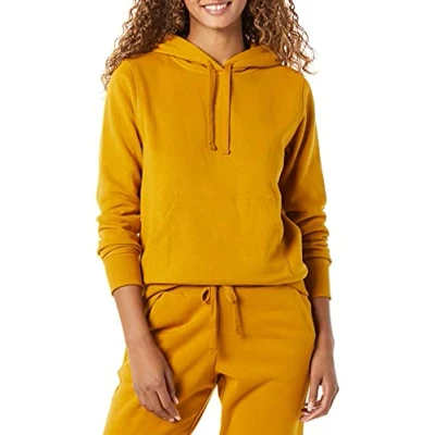Immagine di Amazon Essentials Felpa con Cappuccio in Pile vestibilità Regular (Taglie Forti Disponibili) Donna, Tabacco, XS