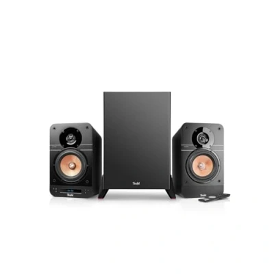 Immagine di Teufel ULTIMA 25 AKTIV Club Edition 2.1 Sistema audio con subwoofer Altoparlante attivo da scaffale Bluetooth e ricevitore AV integrato, Dolby Audio, DAB+, HDMI ARC CEC, Touch Slider nero