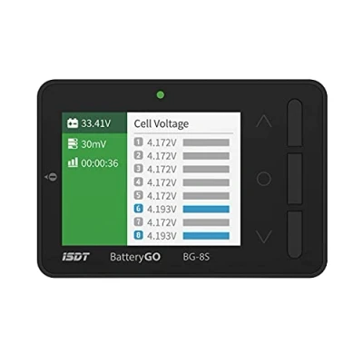 Immagine di ISDT BattGo BG 8S Tester Batterie per LiPo/Life/Li ion/NiMH/Nicd, Batteria Monitor Tester/Balancer, 12V/ 2A