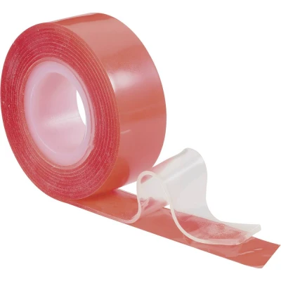 Immagine di TOOLCRAFT 886516 Nastro biadesivo Rosso (L x L) 1.5 m 19 mm 1 pz.