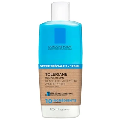 Immagine di La Roche Posay Respectissime Detergente per occhi, impermeabile, confezione da 2 x 125 ml