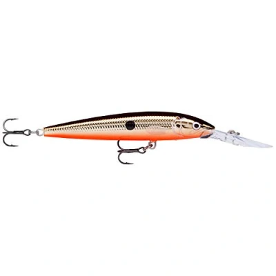 Immagine di Rapala Esca da Pesca Artificiale Spinning Down Deep Husky Jerk di Simulazione per a Traina in Acqua Dolce e Mare Prof. Nuoto 2.1 4.8m 10cm/11g Prodotta Estonia Silver Brown