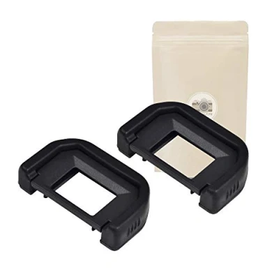 Immagine di 2x Oculare in gomma per Canon tipo EF Compatibile con fotocamere 77D 100D 300D 350D 400D 450D 500D 550D 600D 650D 700D 750D 760D 1000D 800D 1100D 1200D 2000D 4000D Adaptout marca francese