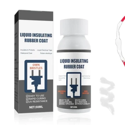 Immagine di HASAIKA Nastro Isolante Liquido, Colla per Elettrico, Ignifuga Resistente Alle Alte Temperature (Bianco)