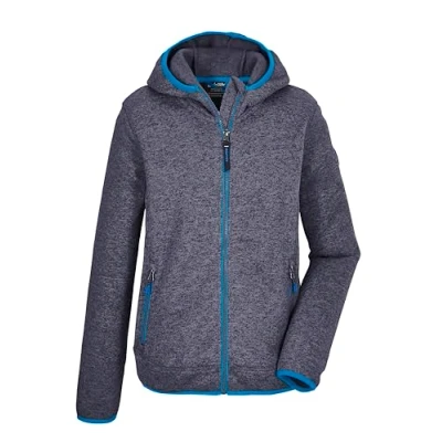 Immagine di killtec KOS 354 BYS KNTFLC JCKT Giacca in pile lavorata a maglia/giacca con cappuccio Bambino, dunkelnavy,