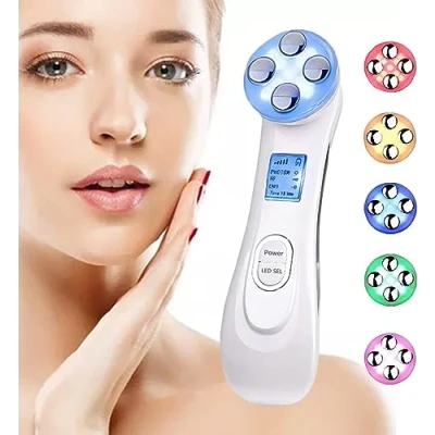 Immagine di Radiofrequenza Viso Professionale e Corpo Apparecchio 6 Modalità di Terapia della Luce a LED, Radiofrequenza, Antirughe, Anti invecchiamento