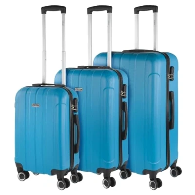 Immagine di ITACA Set Valigie Rigide Offerte. Valigia Grande Rigida, Media Rigida e Bagaglio a Mano. di con Lucchetto Combinazione TSA 771100, Turchese