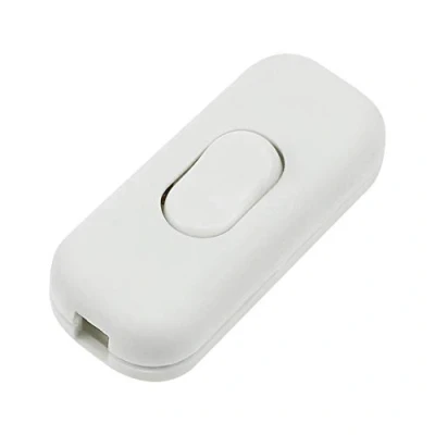 Immagine di LbsAMP 1 Pezzi Interruttore Intermedio 250V / 6A ON/OFF Bilanciere Lampada in Linea Passante Switch per 2 o 3 Piccoli Elettrodomestici Lampade Bianca