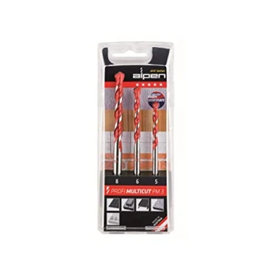 Immagine di Alpen MultiCut 100703100 Acciaio KIT punte multiuso 3 parti 5 mm, 6 8 mm Alberino cilindrico 1