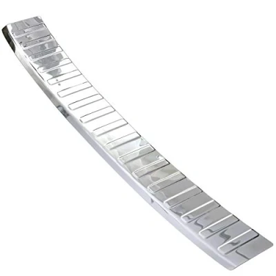 Immagine di Recambo CT LKS 1200 Protezione paraurti in Acciaio Inox Cromato per Ford Grand C Max dal 2010 con Bordi smussati, Large