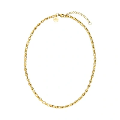 Immagine di Purelei® Dreamscape collana, collana da donna in acciaio inossidabile resistente, gioiello impermeabile con ciondolo, lunghezza regolabile 40 45 cm (Oro)
