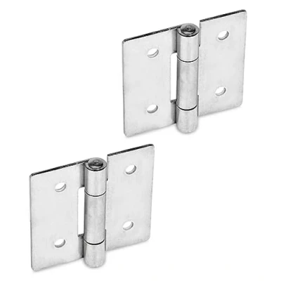 Immagine di Ganter Norm elementi in acciaio inox di latta Cerniere, 2 pezzi, colore: argento, GN 136 NI 30 B