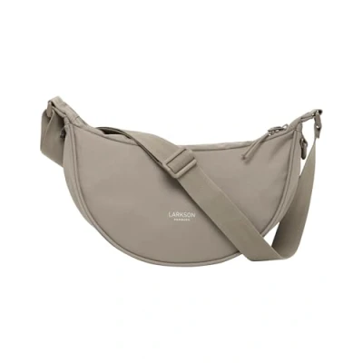 Immagine di LARKSON Borsa a Tracolla Donna Grigio Solveig Small Borsetta Mezzaluna Borse Spalla Piccola Elegante e Casual Regolabile Marsupio alla Moda Impermeabile