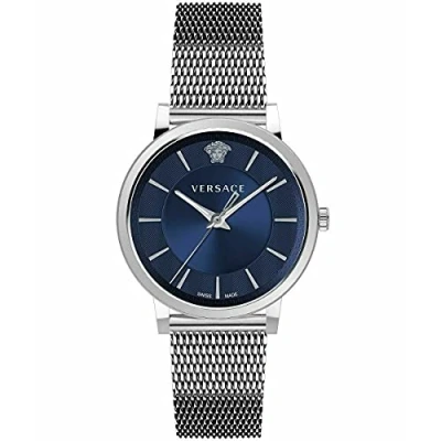 Immagine di Versace, Orologio da polso, VE5A00520 V Circle Uomo 42mm 5ATM, Argento, (Orologio polso analogico, 42 mm)