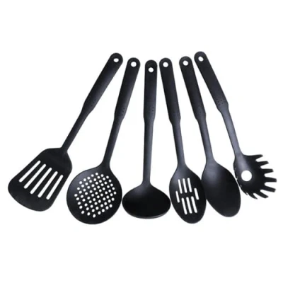 Immagine di Pentole Da Cucina 6 Pezzi, Gadget Per La Casa, Cucchiaio Mescolare In Nylon Antiaderente, Spatola Cucina, Colino A Manico Lungo, Set Di Utensili
