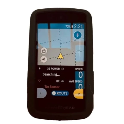 Immagine di TUFF LUV custodia in silicone compatibile con Hammerhead Karoo 3 [3a generazione 2024] V2.0 Massima protezione, durevole, antiscivolo, antiurto, nera per computer da bicicletta avanzato
