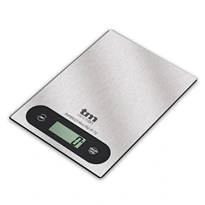 Immagine di TM Electron TMPBS025 Bilancia da Cucina Digitale Compatta in Acciaio Inossidabile Ideale per Pasticceria e Alimenti, Fino a 5 kg