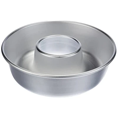 Immagine di Pentole Agnelli Linea Pasticceria e Cake Design Ciambella Con Tubo, Argento, 26 cm