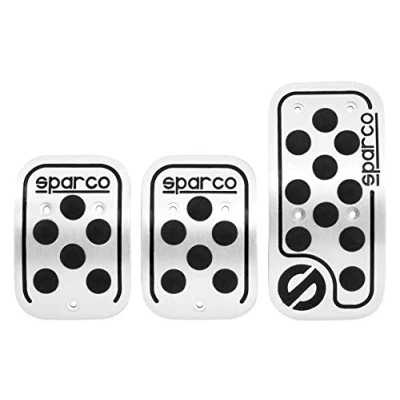 Immagine di Sparco SPC0406BK Pedali Racing Alluminio/Gomma Nera, Nero