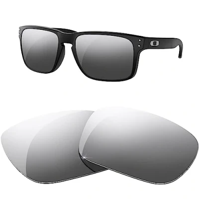 Immagine di HiCycle2 Lenti polarizzate di ricambio per occhiali da sole Oakley Holbrook, varie opzioni, Argento
