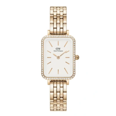 Immagine di Daniel Wellington Quadro Lumine Bezel LINK Orologio Rose goldcoloured, Taglia: One Size, gold coloured