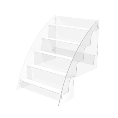Immagine di Danieli Espositore a Scaletta in Acrilico SCL003 Plastica Trasparente 3 Ripiani da Banco cm H 53,5 L 36 P 33 50 x 7