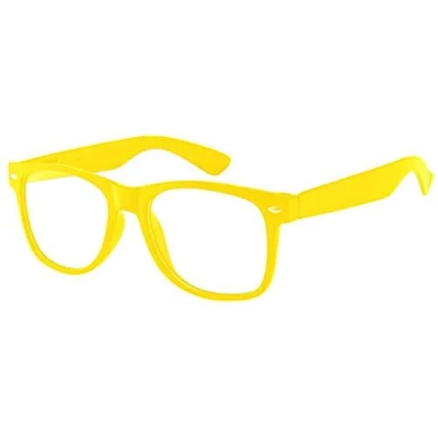 Immagine di Boolavard Kids Nerd Occhiali Clear Lens Geek Finti per Ragazze Ragazzi età 4 12 (Giallo)