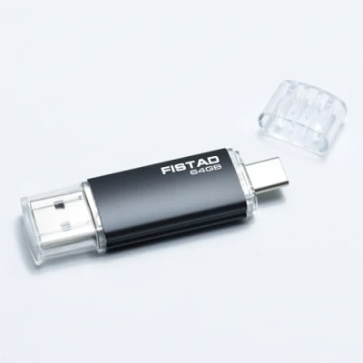 Immagine di Chiavetta USB 64GB, 2 in 1 OTG Flash Drive 2.0 Type C 64GB Thumb Memoria Stick Pen per PC, Tablet, Smartphone, ecc (Nero)