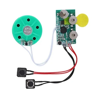 Immagine di Biglietto di Auguri Registrabile, 4 Minuti Registrabile Chip Vocale Modulo Audio Musicale Registra il tuo per FAI DA TE Schede Re