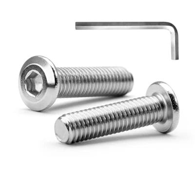 Immagine di MINHER M4 x 30mm 10Pcs Testa Piatta Esagono Incassato Viti Bulloni, Bulloni Per Mobili, Acciaio Inossidabile A2 V2A, Filettatura Completa (con Chiavi a Brugola)