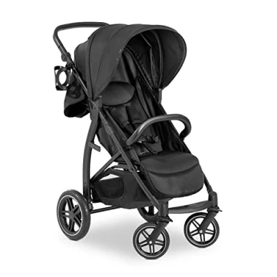 Immagine di hauck Passeggino Rapid 4D Air Leggero fino a 25kg Portata Pieghevole con Ruote ad Aria Compatto, Regolabile Cesto Portaoggetti e Portabibite Nero