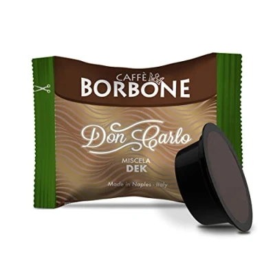 Immagine di Caffè Borbone Don Carlo, Miscela Decaffeinata 100 Capsule Compatibili con le Macchine ad uso domestico Lavazza* A Modo Mio*