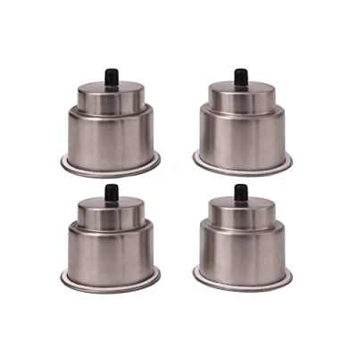 Immagine di ICTRONIX 4X Porta Tazza Bevande Bicchieri in Acciaio Inox con Foro di drenaggio, Cup Drink Holder Supporto per Marine Yacht Barca e Camper