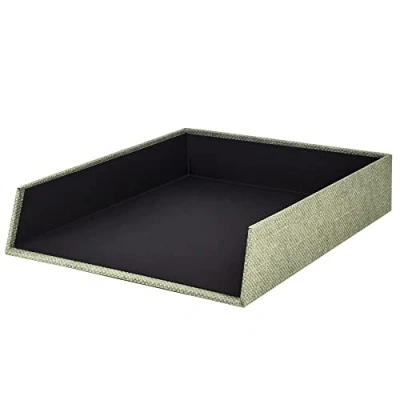 Immagine di Rössler S.O.H.O. 1335452670 Cestino portaoggetti per formato DIN A4, impilabile, linea speciale, colore salvia, 1 pezzo