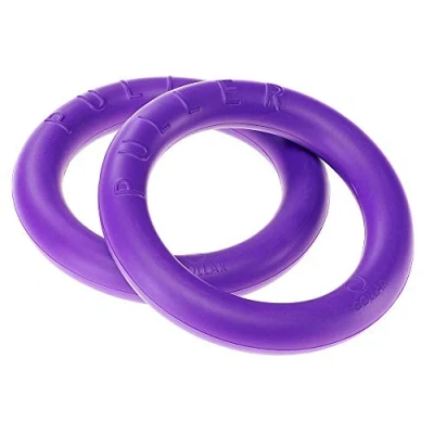 Immagine di Ferplast Gioco Cane, Anello Addestramento Cani da Masticare, per Corsa, Salto, Tiro, Materiale Robusto Atossico, Galleggiante, PULLER MIDI, Giochi Cane Piccolo e Medio, Set di 2 Anelli Fitness