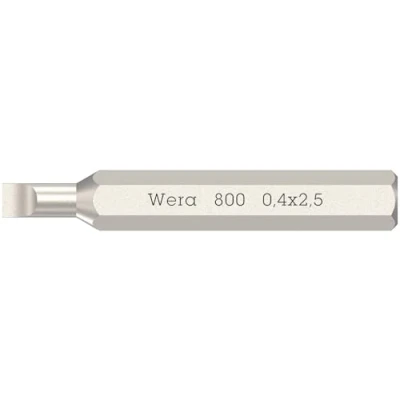 Immagine di Wera 800/0 Inserti Micro per viti a taglio, 0.40 x 2.5 30 mm