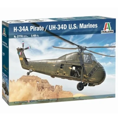 Immagine di Italeri IT2776 Modellino Veicolo da Guerra In Plastica Montare, H 34A Pirate/Uh 34D U.S. Marines, Scala 1:48
