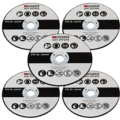 Immagine di Parkside 5 x disco abrasivo per smerigliatrice angolare a batteria PWSA 12 B1 LIDL IAN 312027 (set da 5)