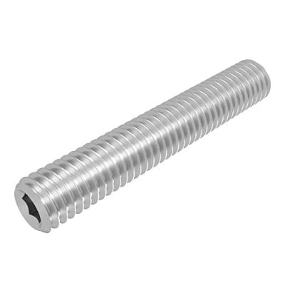 Immagine di Grano SECCARO con punta conica M5 x 30 mm, acciaio inox V2A VA A2, DIN 913 / ISO 4026, esagono incassato, 20 pezzi