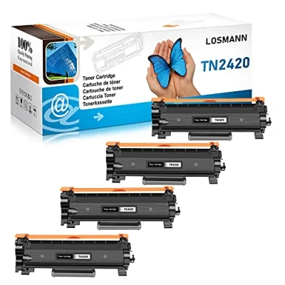 Immagine di LOSMANN Cartucce di Toner compatibili per Brother TN2420 TN2410 DCP L2510 L2510D L2530 L2530DW L2537 L2537DW L2550 L2550DN HL L2310 L2310D L2350 L2350DW L2357 L2357DW L2370 (4 Nero)