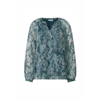 Immagine di Street One 3411857 Camicia in Chiffon Raglan, Arona Blue, 48 Donna